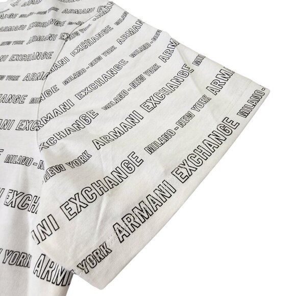 Armani Exchange Men's T-Shirt Short Sleeve Disinger Milano NY White XXL‎ - Picture 12 of 15
